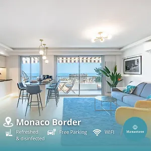 Baie De Monaco, Vue Mer, Terrasse, Parking Gratuit Beausoleil
